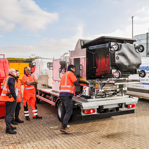 A bin washer at Biffa Ltd
